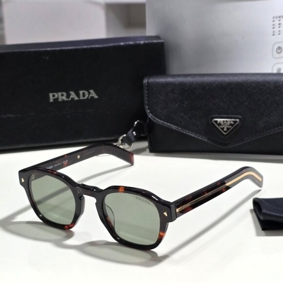 Prada PRA 16 Havana Sunglasses - Picture 1 of 6